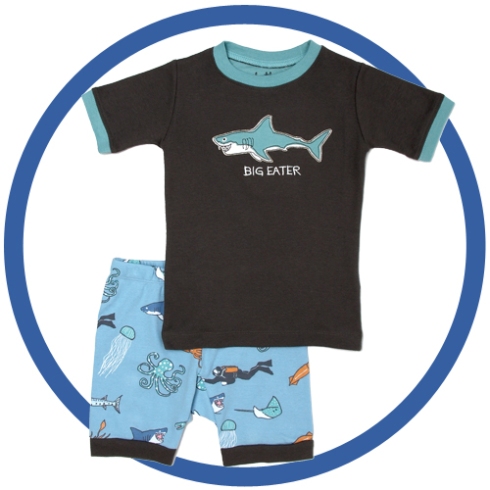 shark beach pajamas